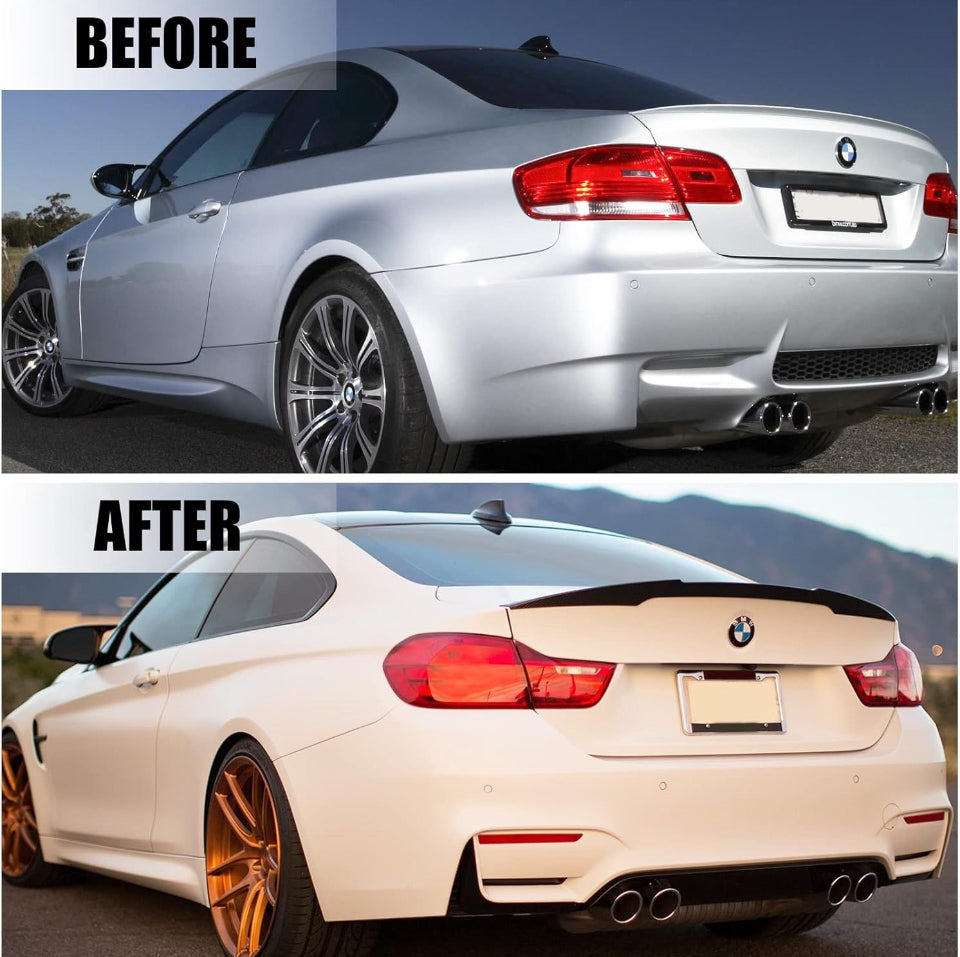 Open Box KINTOP Rear Spoiler Compatible with 2007-2013 E92 3 Series Coupe 2 Door 328i 335i 335xi 335is 335i & E92 M3 Coupe Wing Rear Trunk Wing Rear T