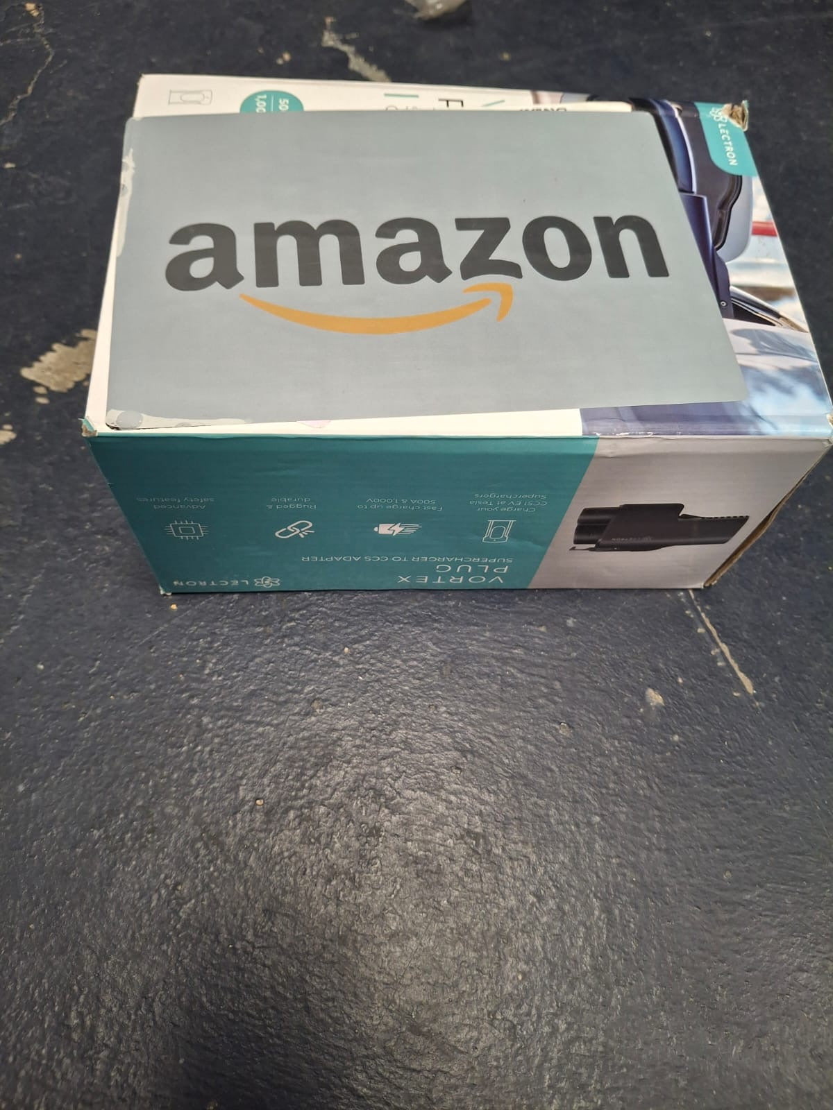 Open box Lectron NACS to CCS Electric Vehicle Adapter - 500 Amps / 1,000V - Compatible with Tesla Superchargers - Fast Charge CCS1 EVs with Vortex Plu