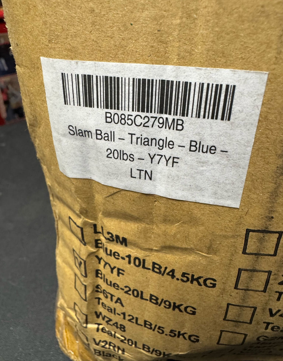 Open Box Yes4All Slam Balls, 10-40lb Medicine Ball Weight, Durable PVC Sand Filled Workout Dynamic Medicine Ball for Core Strengthen