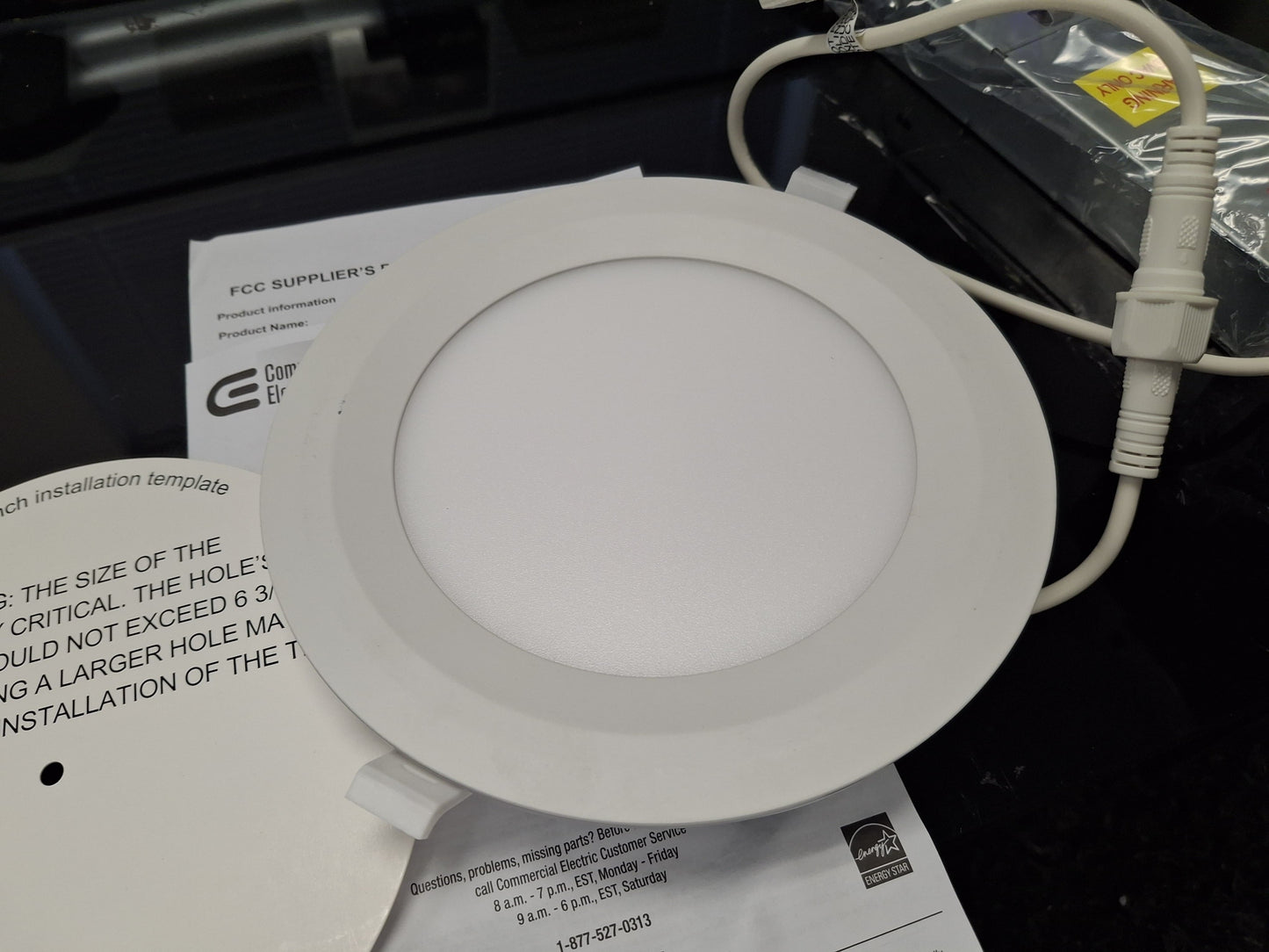 Commercial Electric 6 in. Canless Adjustable CCT Integrated LED Recessed