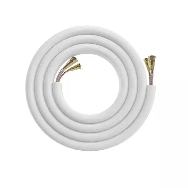 MRCOOL 25 ft. 1/4 in. x 1/2 in. line set with UV protective insulation for DIY ductless mini splits