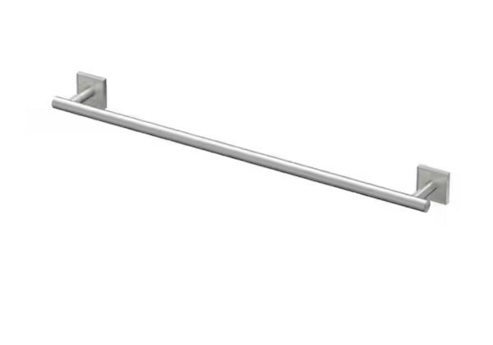 Open Box Gatco Mode 24 in. Wall Mounted Towel Bar in Satin Nickel