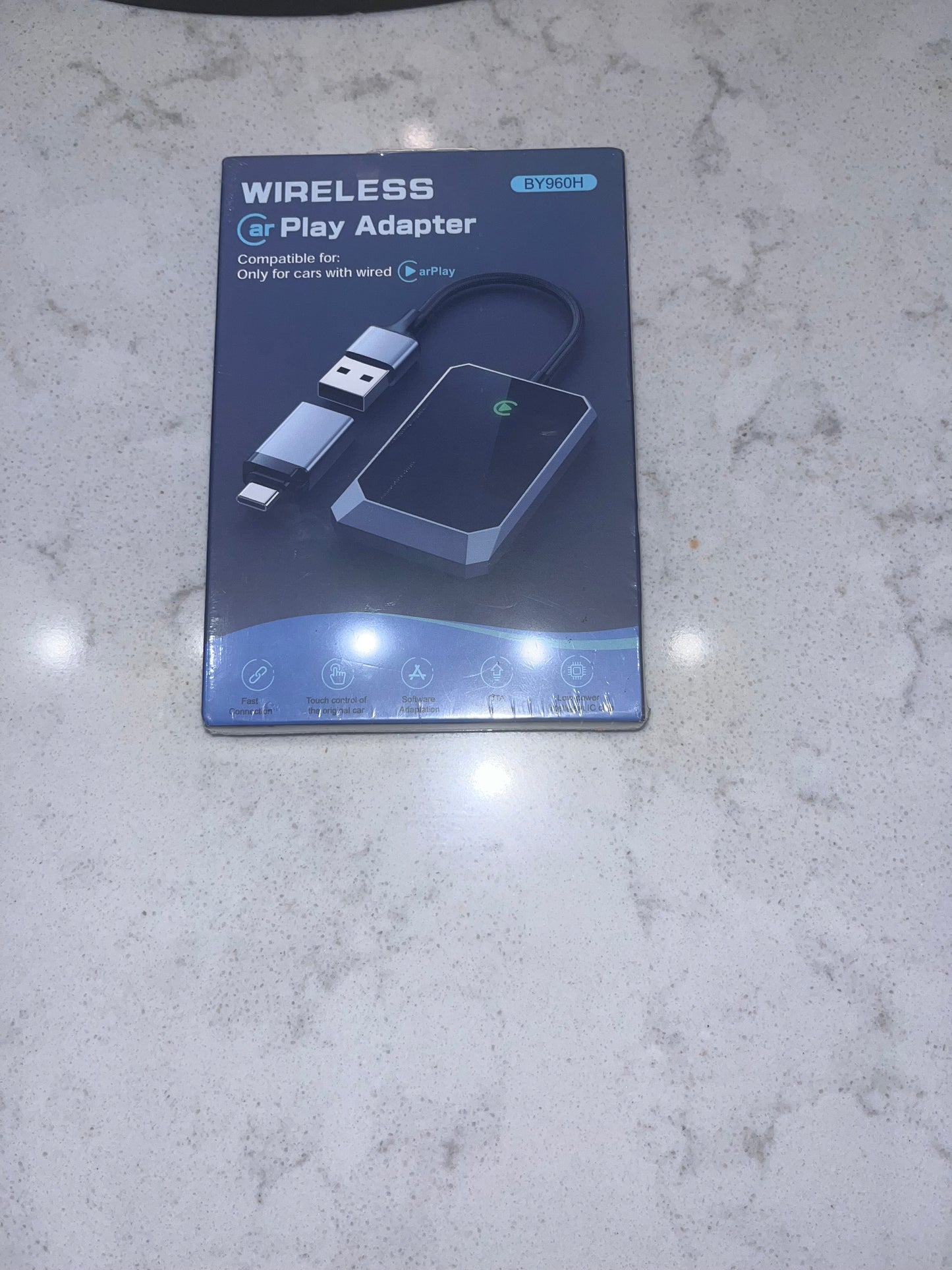 Brand New TERUNSOUI Wireless Carplay Adapter, Converts Wired to Wireless carplay Adapter for iPhone, Wireless Control Plug & Play Carplay for Cars from 2017 & for Apple iPhone iOS 10+
