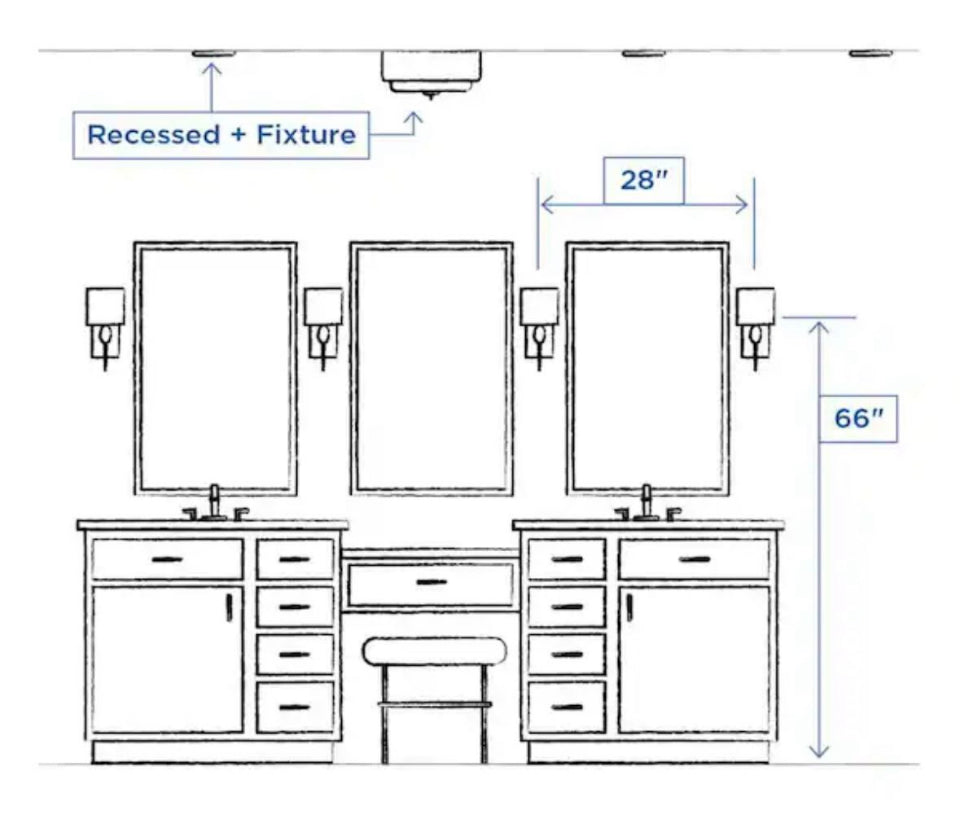 Open box Progress Lighting Hansford Collection 1-Light Polished Nickel Clear Glass Coastal Farmhouse Bathroom Vanity Wall Light