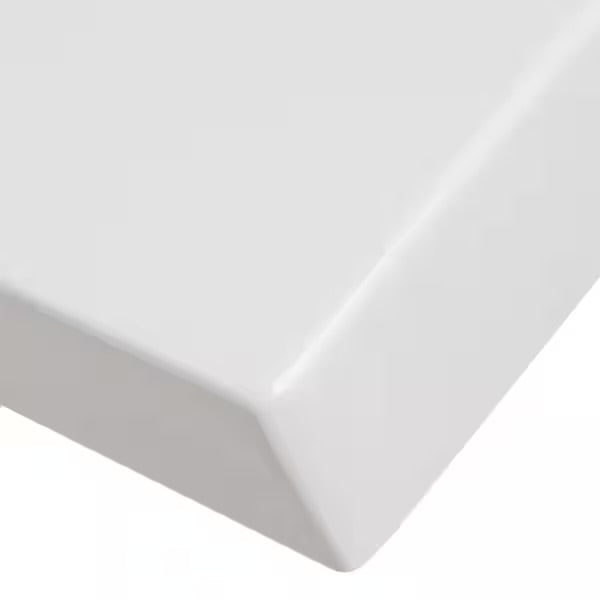 Open Box Glacier Bay 31 in. W x 22 in. D Cultured Marble White Rectangular Single Sink Vanity Top in White