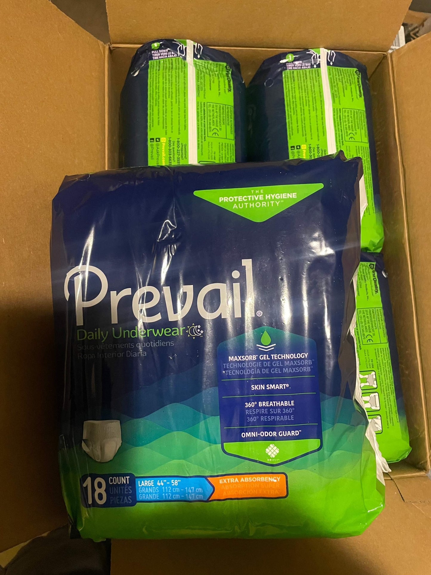 Prevail Daily Protective Underwear Unisex Underwear 72 Count - Selzalot