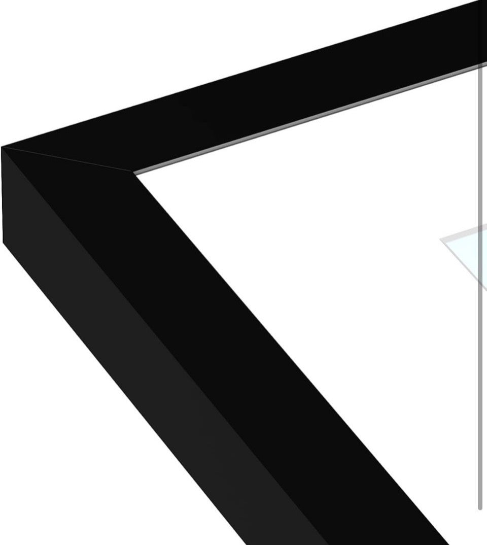 Open Box PEALSN 18x24 Picture Frame, Display Pictures 16 × 20 with Mat or 18 x 24 Without Mat for Wall Mounting Display, Poster Frames, Black