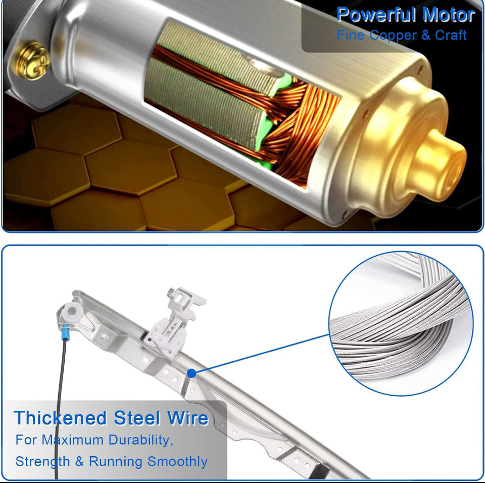 Obaee 748-524 Front Left Driver Side Power Window Lift Regulator with Motor 6 Pins Compatible with Nissan Pathfinder Armada 2004/ Armada 2005-2013/ - Selzalot