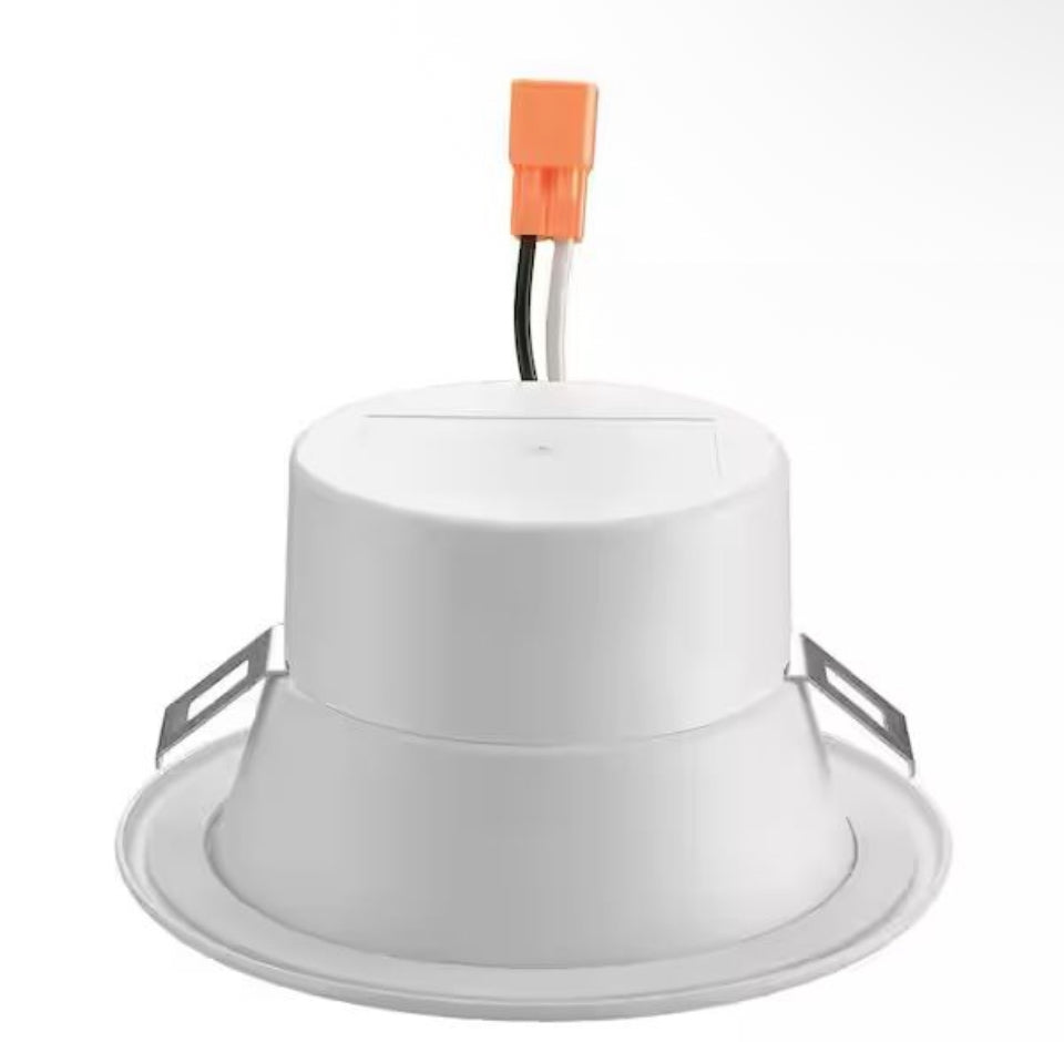 Commercial Electric 4 in. T20 Smart Integrated LED Recessed Light Trim Adjustable CCT New Construction Remodel Powered by Hubspace