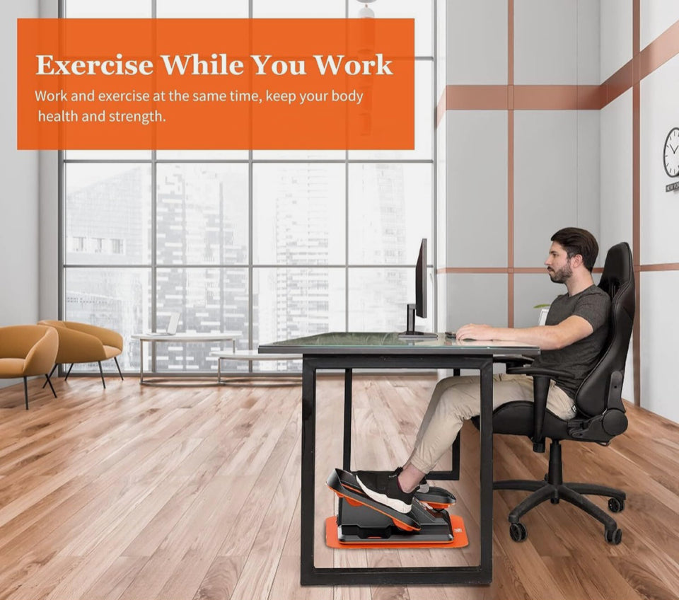 Open Box WINDAZE Under Desk Elliptical Machine with Smart App, Mini Training Machine