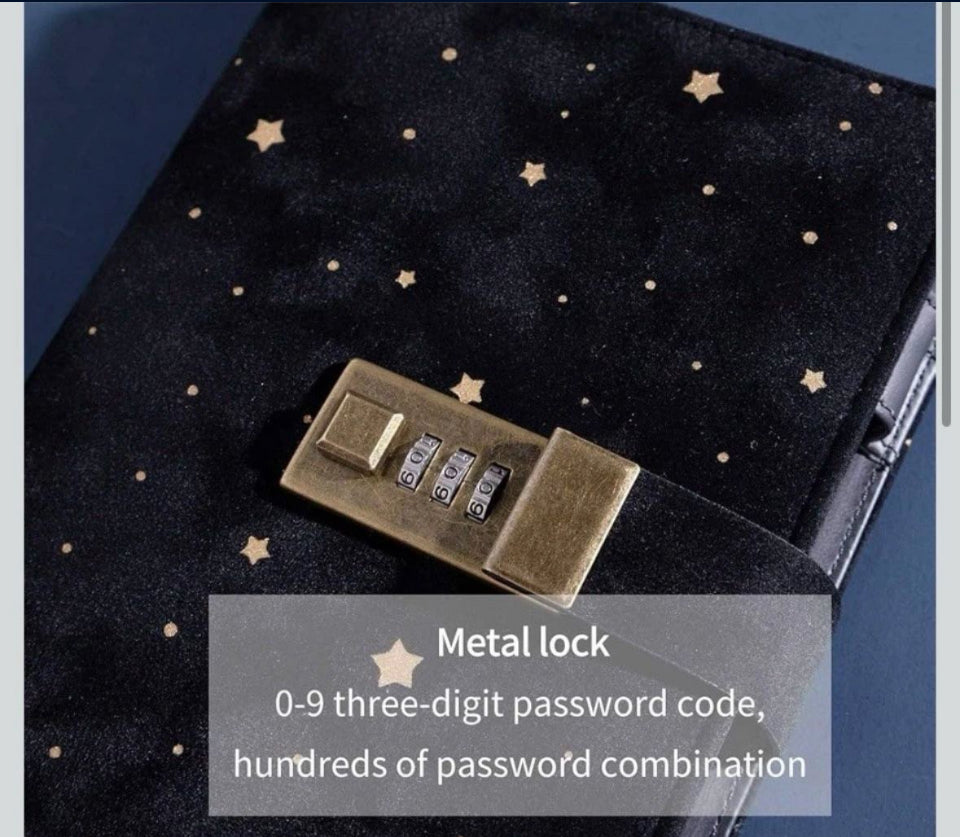 Open Box New Cagie Velvet Diary with Lock, Unique Gifts for Women Who Like Writing,