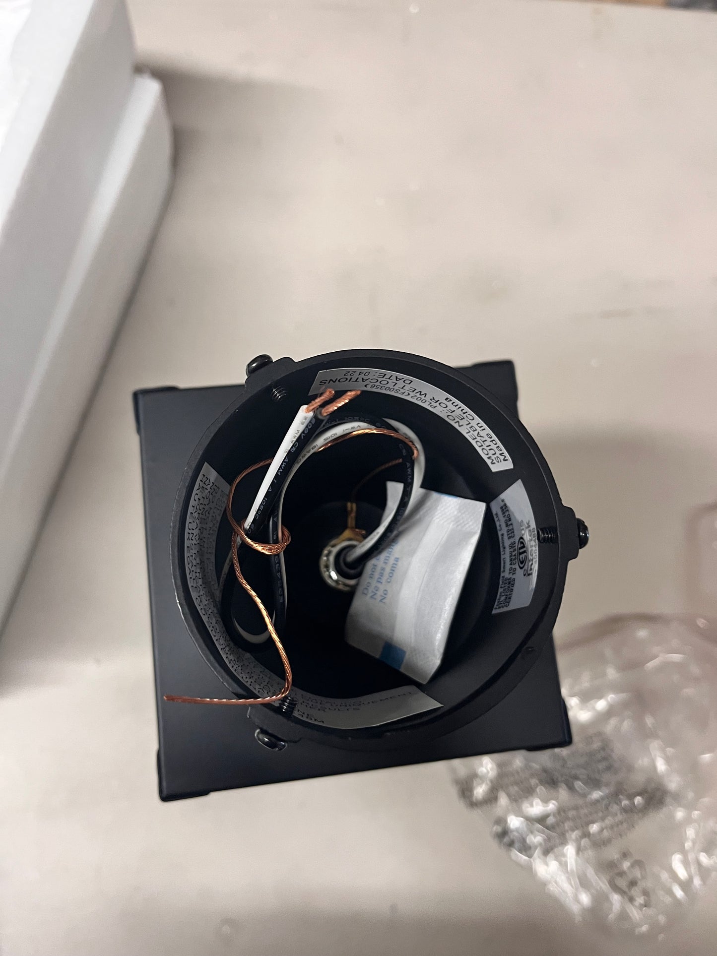 Open Box New YAOKUEM Outdoor Post Light, Pole Lantern, E26 Base 60W Max, Metal Housing Plus Glass, Wet Location Rated, Bulbs not Included, Matte Black