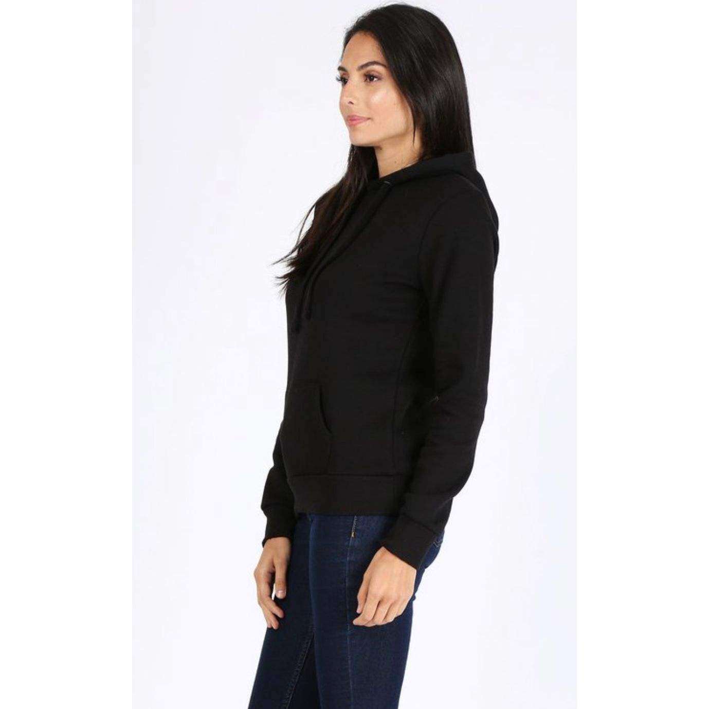 ROSIO Hoodies Basic Solid Fleece Pullover Hoodie Sweatshirt - Selzalot