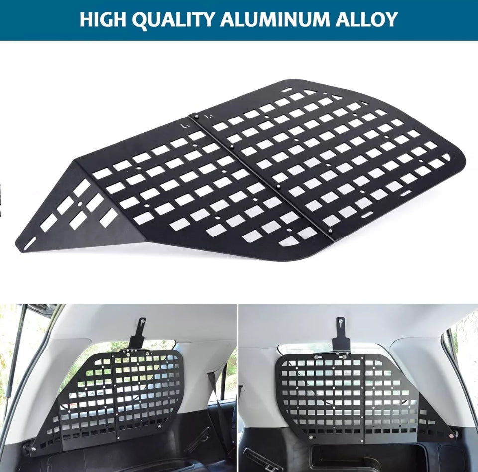 Open Box Modular Storage Panel System Rear Window Molle Panel with 10 Fastening Tape for