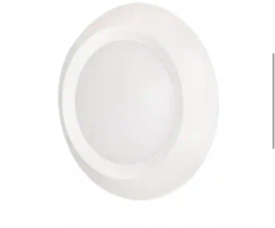 Open Box Commercial Electric 10 in. 18-Watt Adjustable CCT Disk Light LED Flush Mount Light Fixture 1500 Lumens J-Box Compatible 120V Dimmable