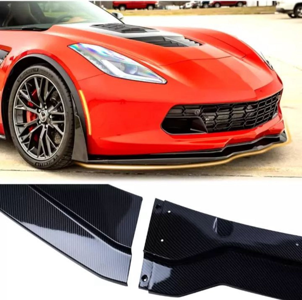 Open Box Nopoca Front Bumper Lip Fit for Chevy Corvette C7 Z06 & Grand Sport 2015-2019