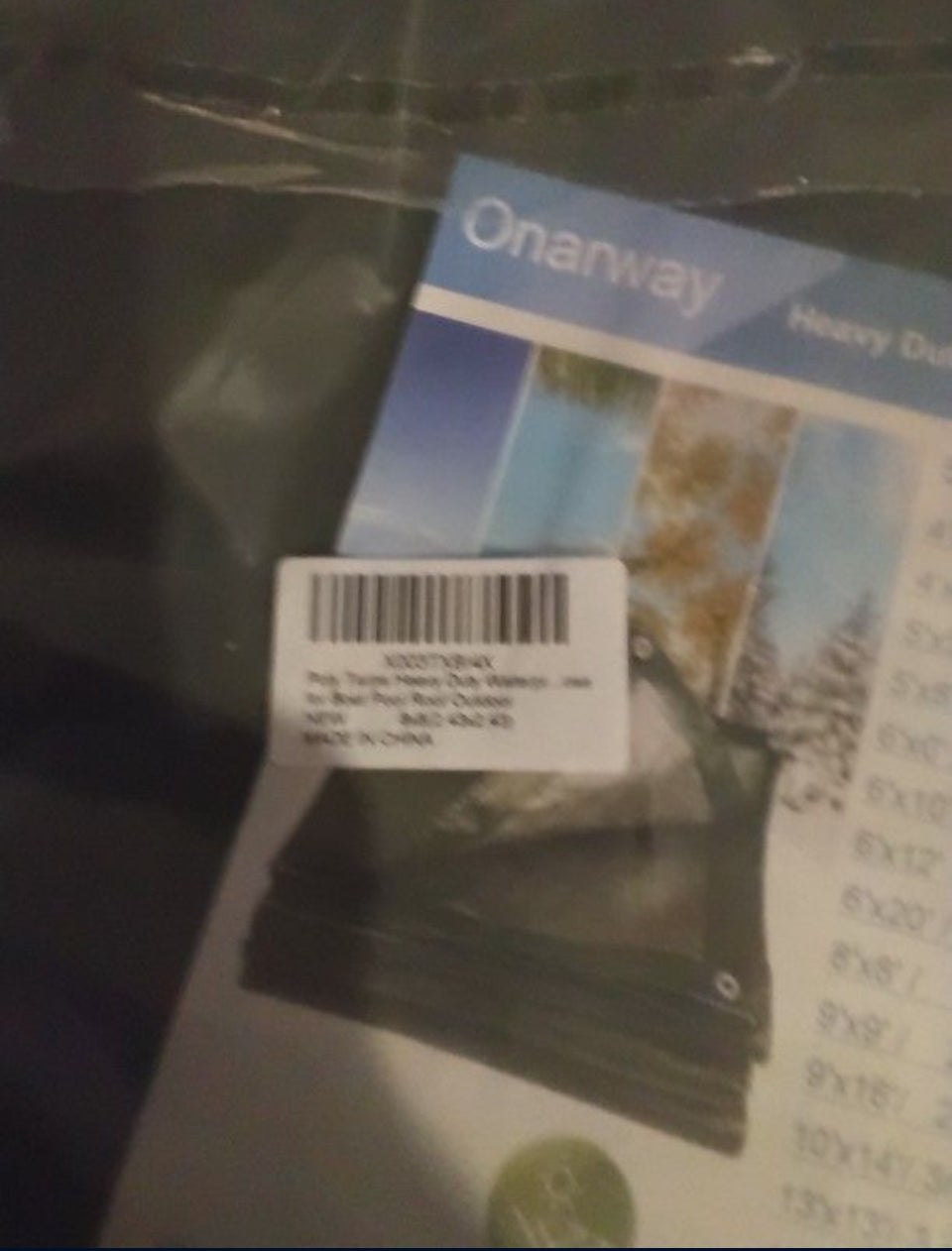 Brand New Onarway Poly Tarps Waterproof for Outdoor: Green Tarpaulin 6Mil Thicken 8x8 Ft 2Packs- Anti-UV Waterproof Tarp Cover with Grommets Multipurp