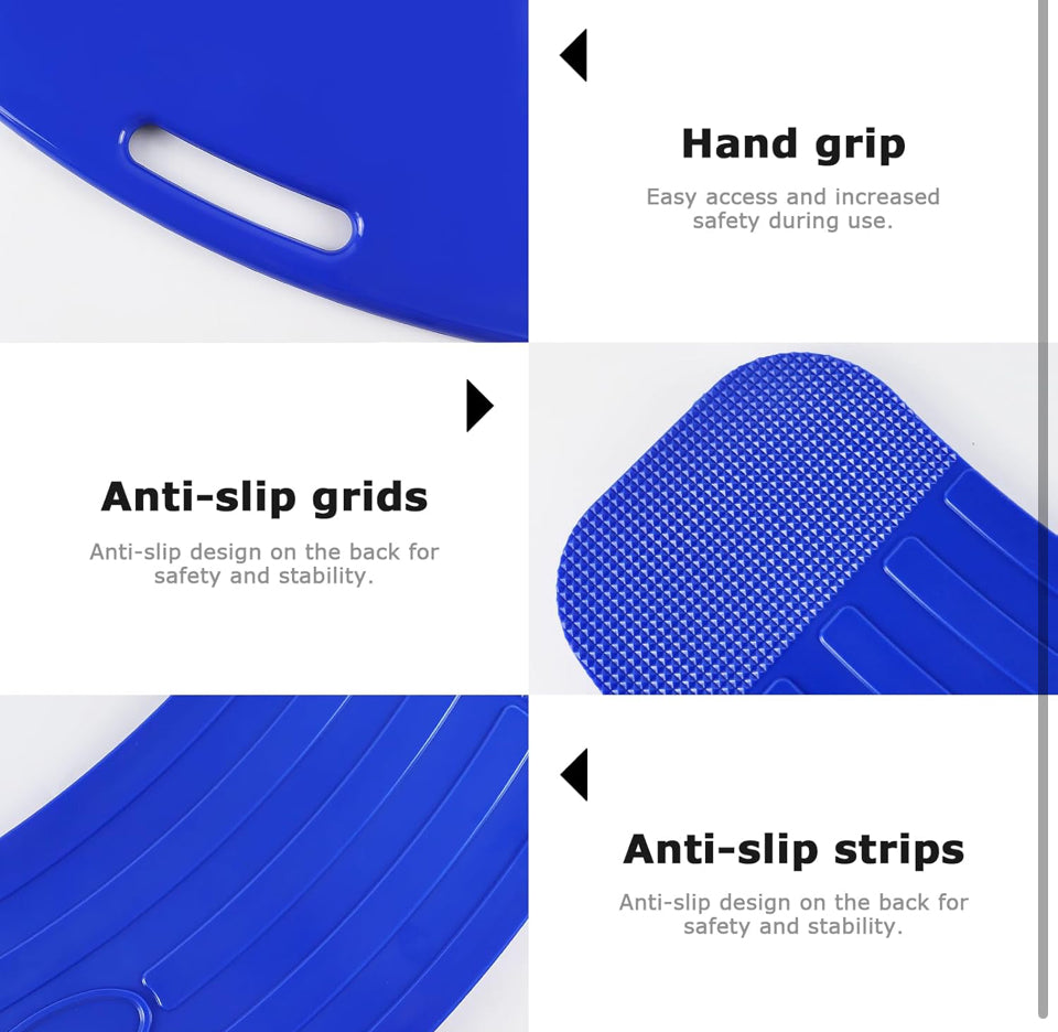 Open Box YHK Sliding Transfer Boards, Sliding Boards to Transfer to Wheelchairs, Seniors from Bed to Chair, Car, Slide Assist Device, Sliding Boards Hold up to 330 lbs (Blue)
