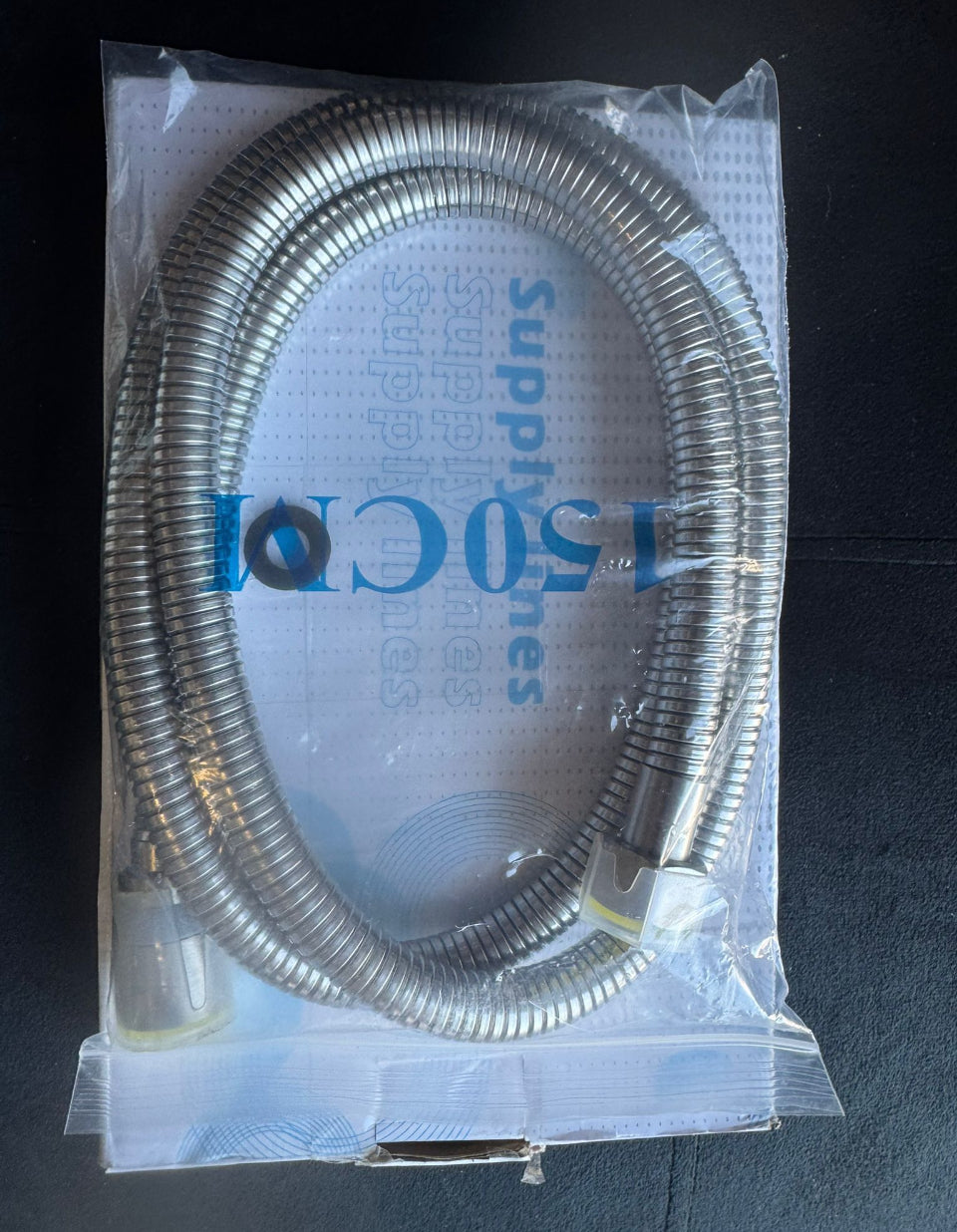Open Box BWE 59 in. (5 ft. ) Stainless Steel Replacement Shower Hose For Hand Held Shower Heads with Brass Insert In Brushed Nikel