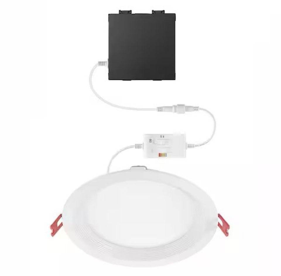 Brand New Commercial Electric Elite Series 6 in. LED DuoBright, 3-Level Lumen Select, Baffle Canless Recessed Light, Adjustable CCT