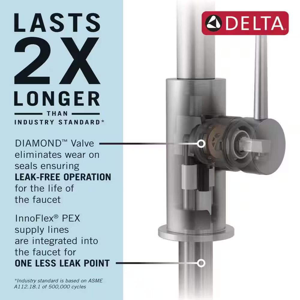 Delta Essa Touch/Touchless Venetian Bronze 16 in. H Pull Down Sprayer Kitchen Faucet with 360 Degree Spout Swivel