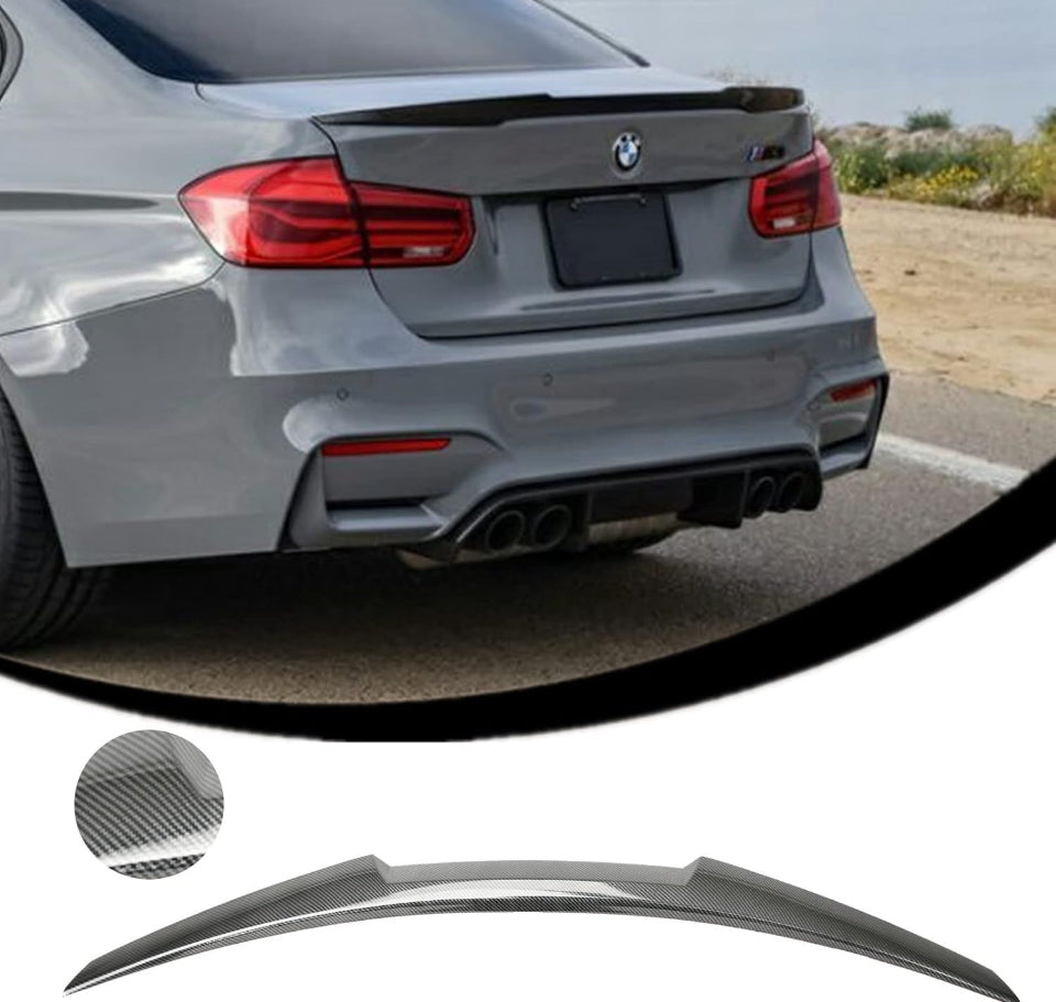 Open Box KINTOP rear spoiler compatible with 2007-2013 E92 3 Series coupe, enhancing aerodynamics and sporty appearance.