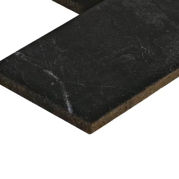 Open Box Daltile Restore Black Marble 12 in. x 12 in. Glazed Ceramic Brick Joint Mosaic Tile (9.96 sq. ft./Case)