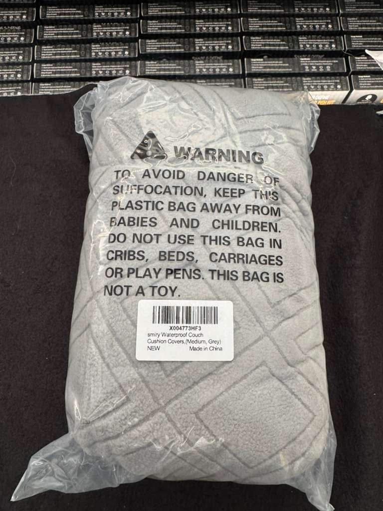 Brand New Smiry Waterproof Sofa Seat Cushion Covers, Stretch Couch Cushion Slipcovers, Fitted Jacquard Furniture Protector for Pets, Kid (Two, Grey)