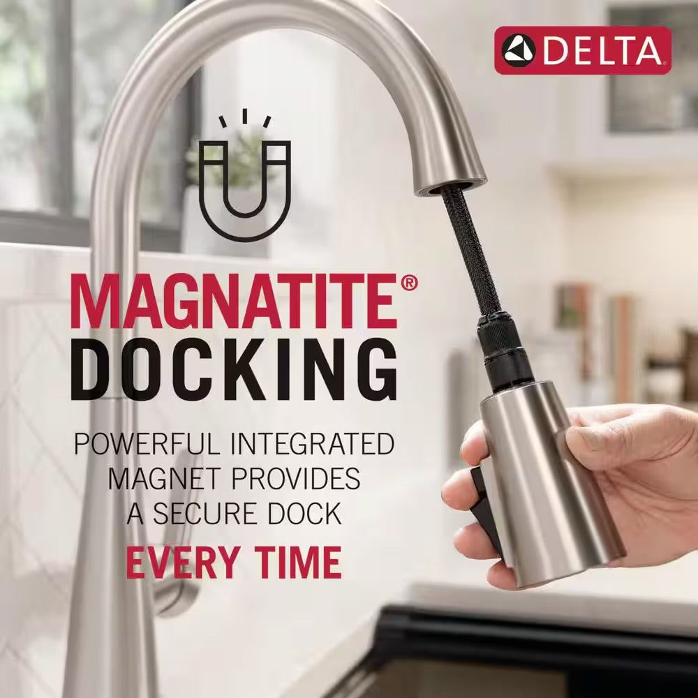 Delta Essa Touch/Touchless Venetian Bronze 16 in. H Pull Down Sprayer Kitchen Faucet with 360 Degree Spout Swivel