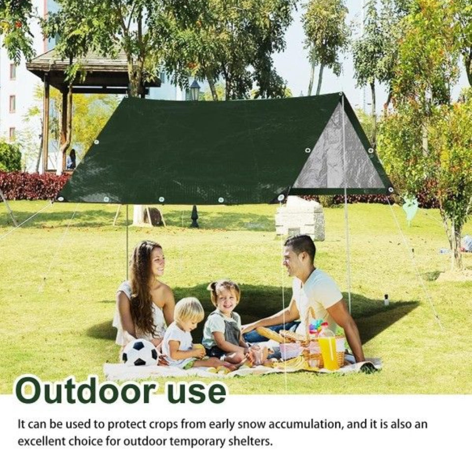 Brand New Onarway Poly Tarps Waterproof for Outdoor: Green Tarpaulin 6Mil Thicken 8x8 Ft 2Packs- Anti-UV Waterproof Tarp Cover with Grommets Multipurp