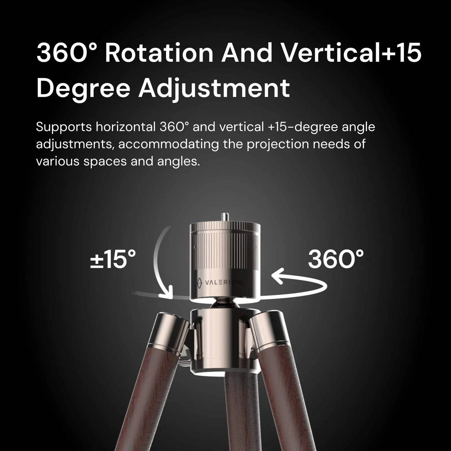 Valerion Walnut Tripod Stand