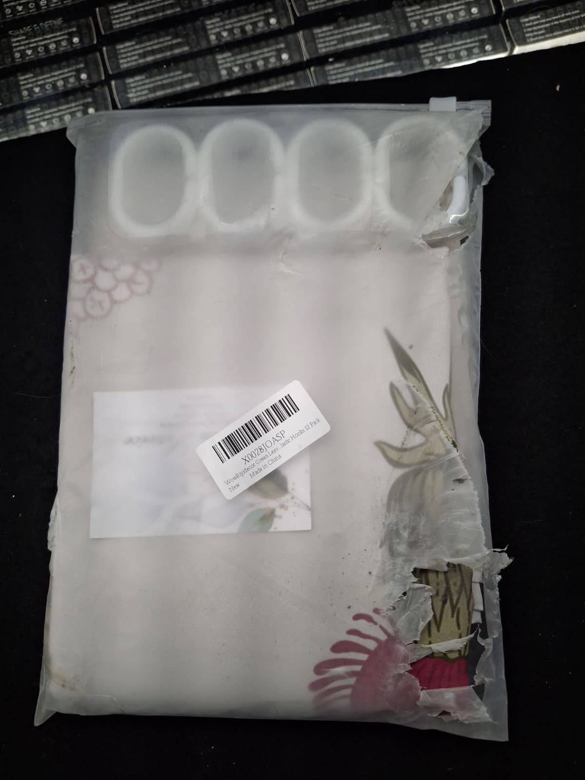 USED Riyidecor Wildflower Botanical Shower Curtain for Bathroom Decor 72Wx72H Inch Floral Flower Plant Herbs Sage Green Leaves Decorative Bath Set Bathroom Accessories Fabric Waterproof 12 Pack Hooks
