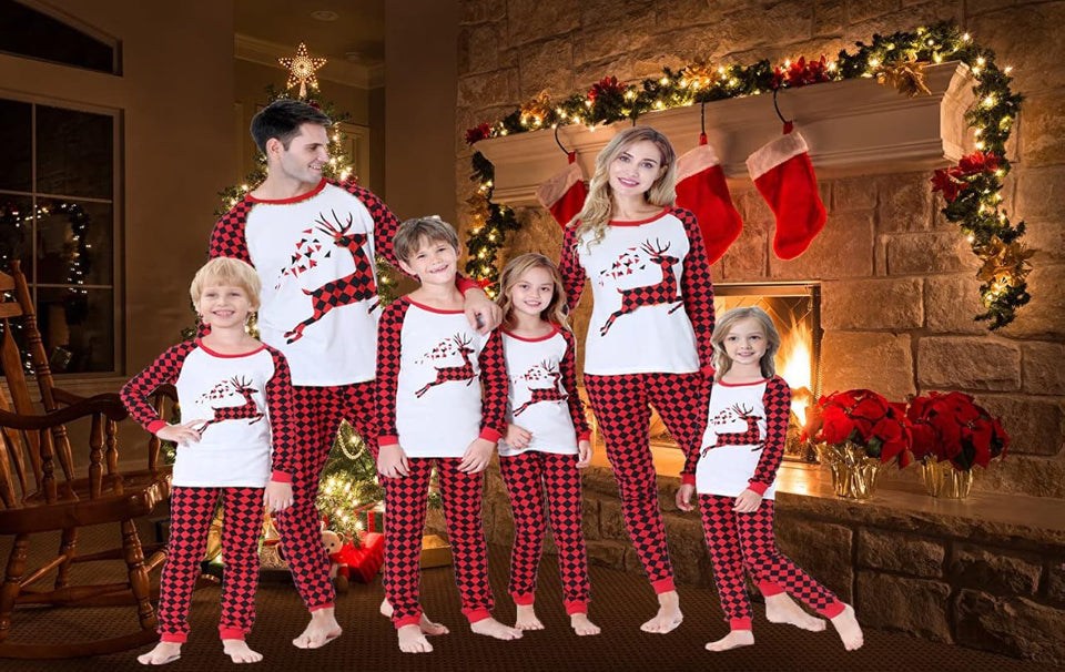 Brand New Benaive Matching Family Christmas Pajamas Set Boys Girls Holiday Pjs for Women Men Sleepwear