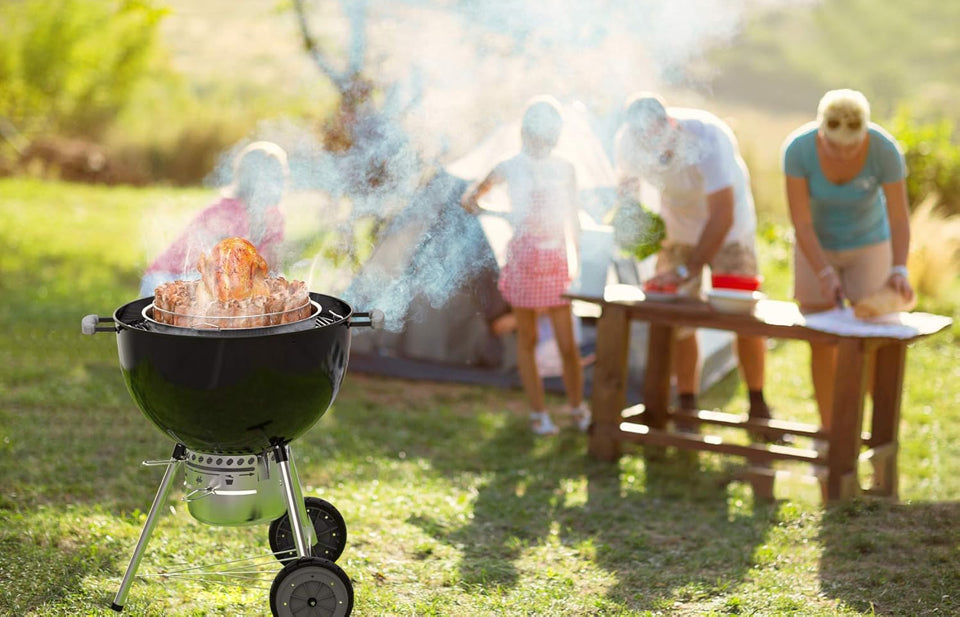Open Box only fire Stainless Steel Circular Rib Rack and Chicken Roaster, BBQ Rib Rings for Smoker or Charcoal Grill