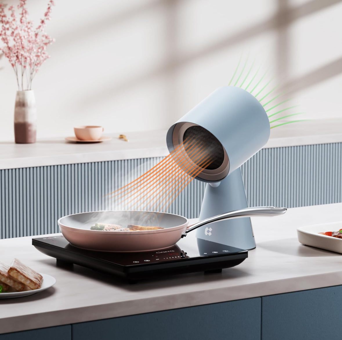 CIARRA Portable Range Hood, Desktop Range Hood with 2 Speed Exhaust Fan, Detachable Aluminum Filter, Large Oil Collection Cup, Portable Kitchen Exhaus - Selzalot