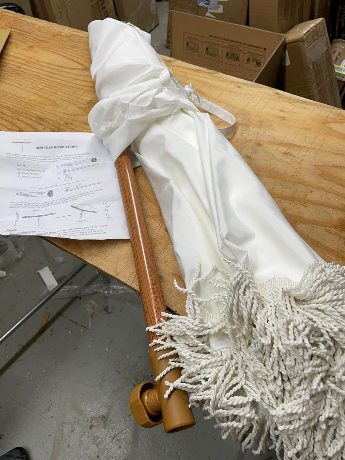 Kbrellaoutlets Patio Umbrella with UPF 50+ Protection, 8 Ribs, Push Button Tilt - Versatile Outdoor Shade for Garden, Courtyard, and Beach - Selzalot