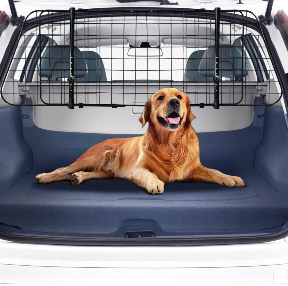 MOLPHIT Adjustable Dog Car Barrier for SUVs, Vehicles, and Cars - Heavy-Duty Wire Mesh Pet Divider with Universal Fit - Keep Your Pet Safe and Secure