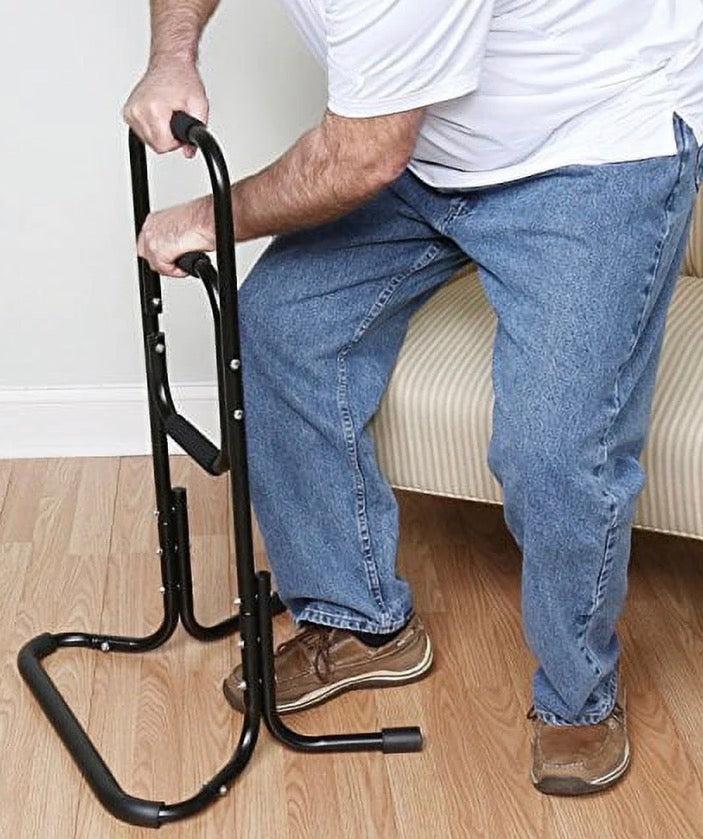 Bandwagon Chair Stand Assist - Portable Bar Helps You Rise from Seated Position - Lift Safety Elderly Assistance Products, Metal, Black