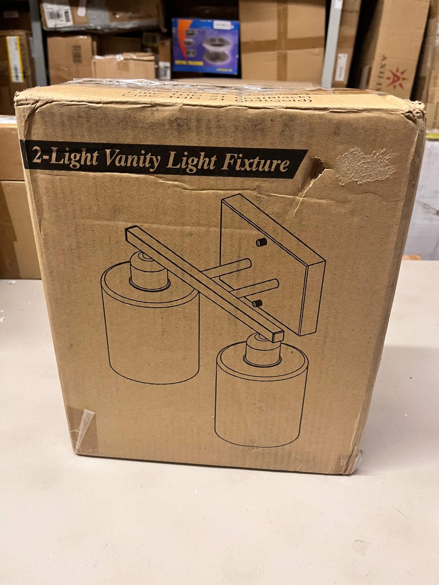 Open Box New DEKANG Bathroom Vanity Light Fixture Over Mirror with Brushed Nickel, Modern 2-Light Wall Sconces Lighting for Bedroom,Living Room,Decor