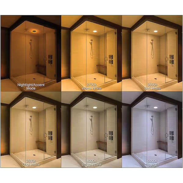 Commercial Electric 6 in. Canless Adjustable CCT Integrated LED Recessed