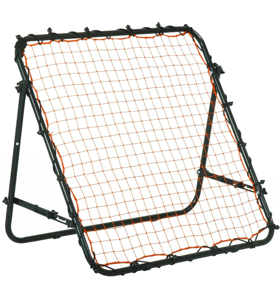 RayChee Portable Soccer Rebounder, 3.3×3.3FT/3.9×3.9FT Rebound Net with Quick Folding Design, Multi Angle Adjustment for Kids Teens & All Ages, Soccer
