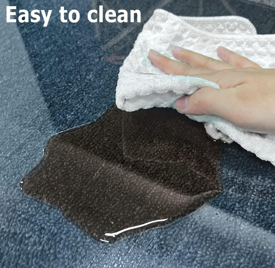Easly 36" x 46" Chair Mat for Carpet - Office Chair Mat - Tempered Glass Floor Mat for Home/Office/Carpet Clear Computer Floor Mat - with 4 Anti-Slip - Selzalot