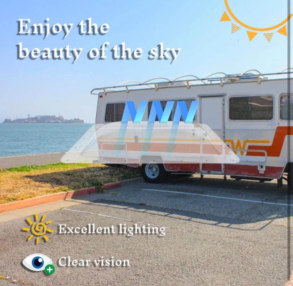 Beleeb RV Skylight Replacement 18" x 26" -Universal Outer Dome Fits All Standard 14"x22" Openings, RV Shower Skylight for Camper Trailer Fifth Wheel M