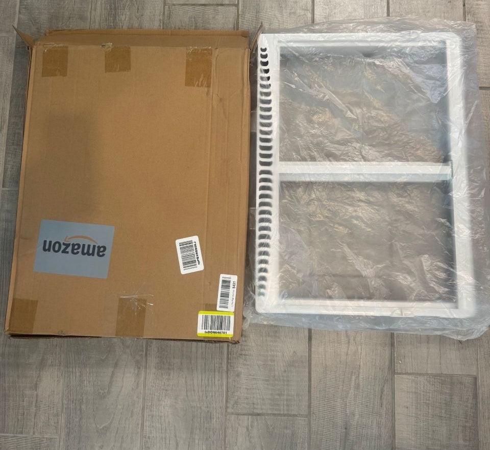 Open Box FBULWSEC 240364787 Refrigerator Crisper Drawer Cover Frame Crisper Pan Cover Compatible with Frigidaire Refrigerator-Replaces 240364714, 2403