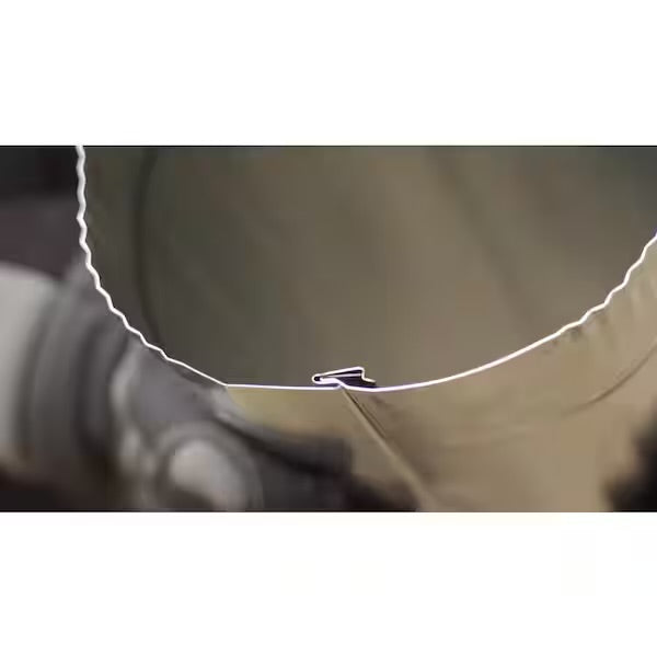 Open Box Master Flow 8 in. x 5 ft. Beaded Metal Duct Pipe