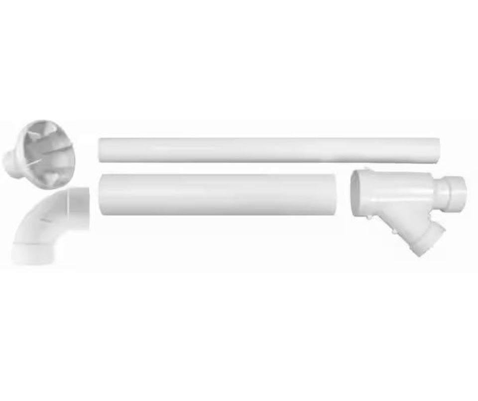 Open Box Rheem 3 in. PVC Horizontal or Vertical Concentric Vent Termination Kit for High Efficiency Tankless Gas Water Heaters