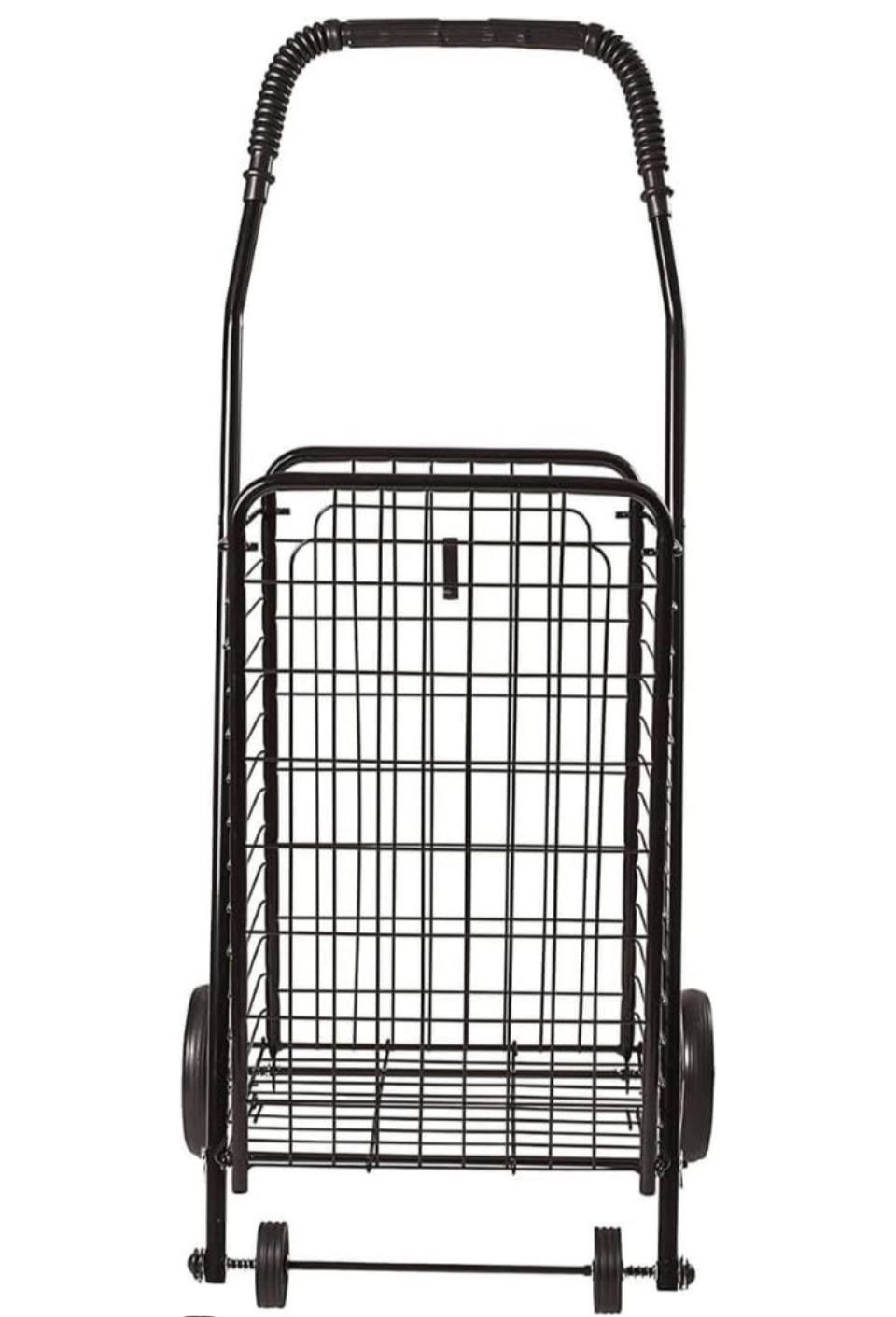 Open Box New DMI Utility Cart with Wheels to be used for Shopping, Grocery, Laundry and Stair Climber Cart, Weighs 7.5 Pounds but holds up to 90 Pound