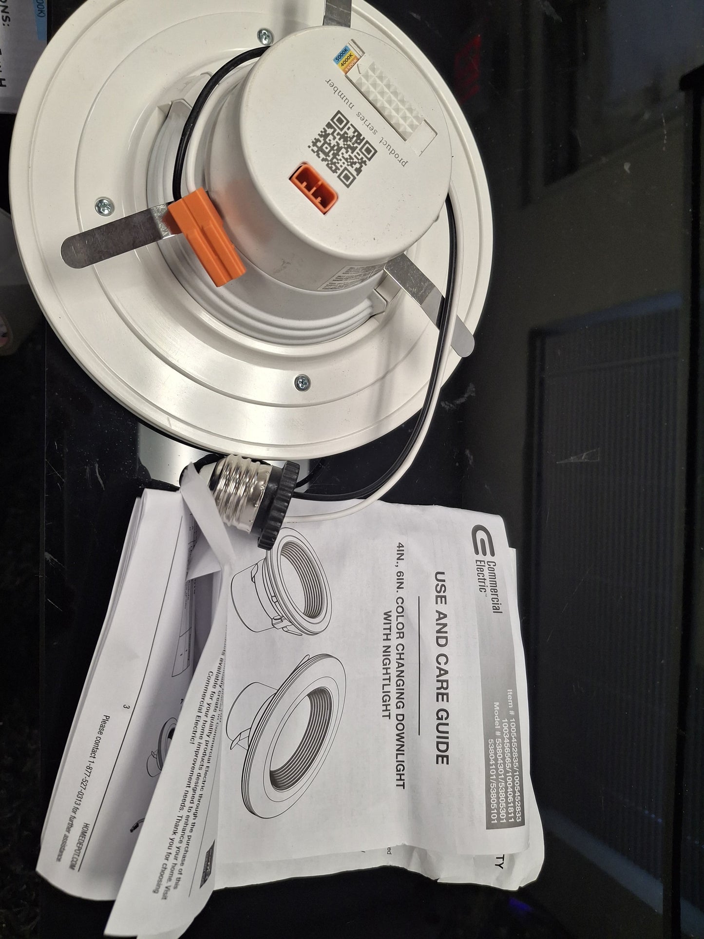 Commercial Electric 6 in. Title 20 Integrated LED Recessed Light Trim