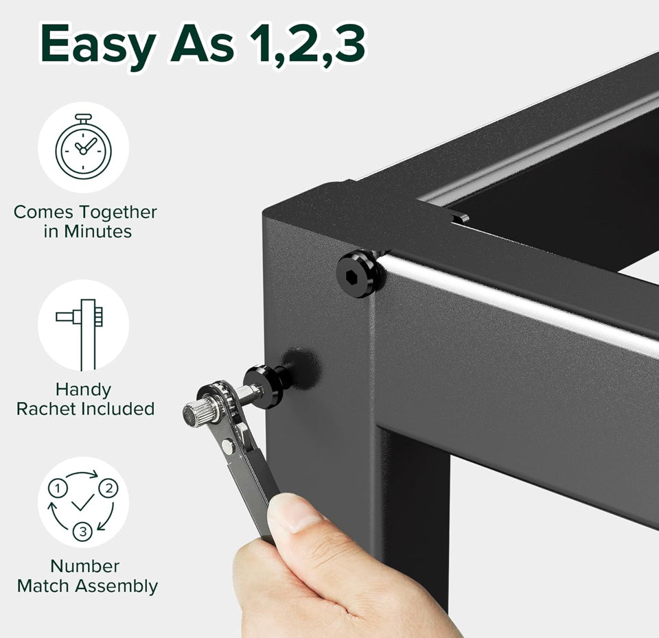 Open Box ZINUS 14 Inch Elias Metal Platform Bed Frame, Steel Support, No Box Spring Needed, Easy Assembly, Queen