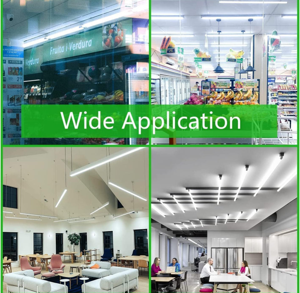 Open Box Xapolu 4FT 48 Inch LED Replacement for Fluorescent Tube Light, Dual Ended F32T8/F40T12 Bulb,
18W 5000K 2520lm, Ballast Compatible or Bypass, 1-10V Dimmable, DLC&UL Listed, Type
A+B-2 Pack
